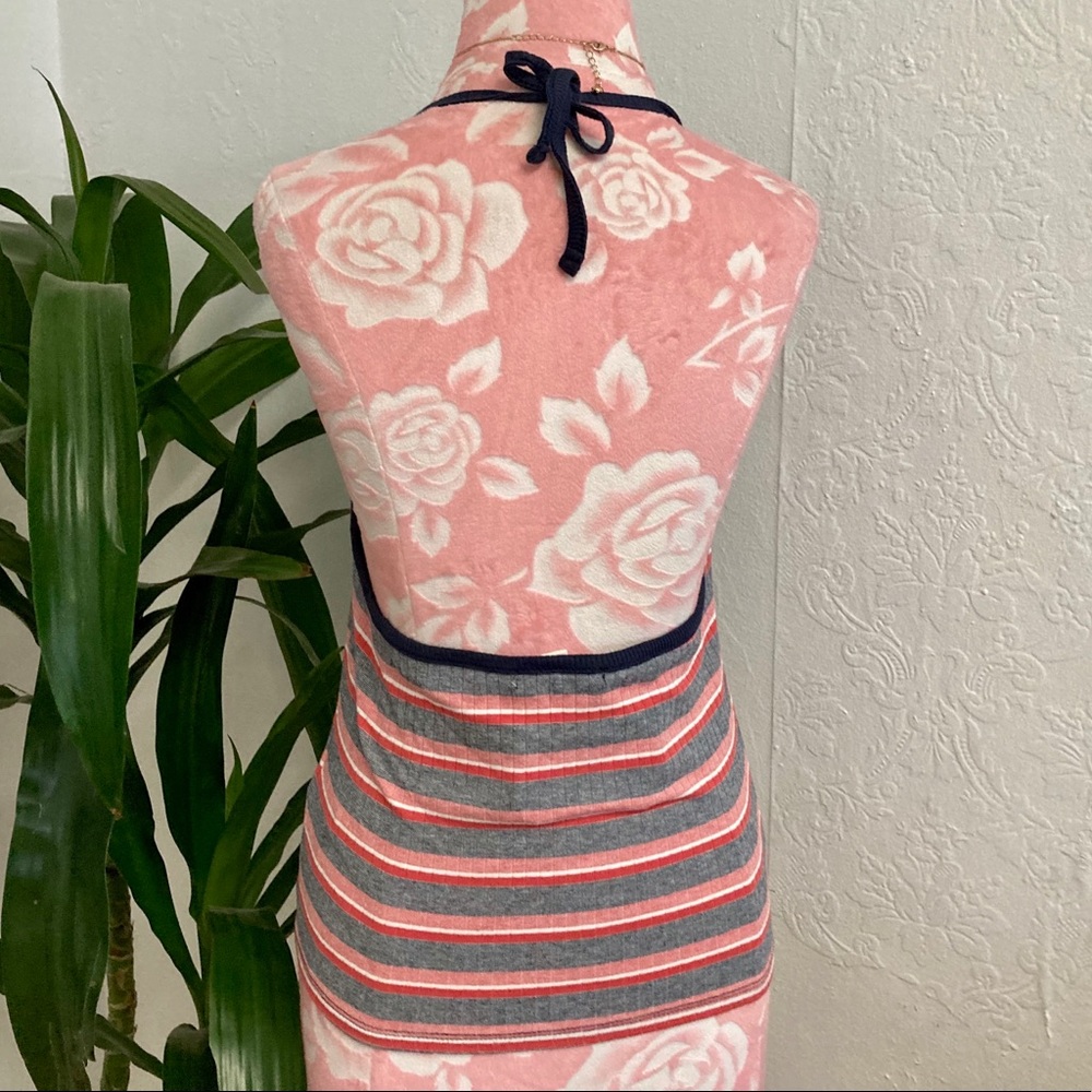 🎉 Springfield - Striped Halterneck Tank - Picture 2 of 4